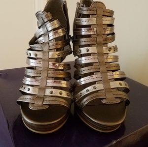 Madden Girl Multi-Metallic Bootie/Sandal 6.5 NIB